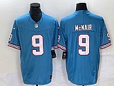 Men's Tennessee Titans #9 Steve McNair Blue 2023 FUSE Vapor Limited Throwback Stitched Jersey,baseball caps,new era cap wholesale,wholesale hats